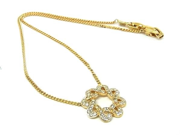 乐天商城 - NINA RICCI ニナリッチ ラインストーン ネックレス ペンダント アクセサリー レディース ゴールド系 DE6982