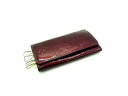 ■美品■ LOUIS VUITTON ルイヴィトン M91542 モノグラムヴェルニ ミュルティクレ4 4連 キーケース 鍵入れ ボルドー系 DH2646