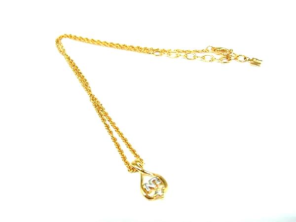 乐天商城 - ■極美品■ NINA RICCI ニナリッチ ラインストーン ネックレス アクセサリー レディース ゴールド系 DJ4906