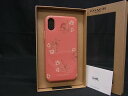 ■新品同様■ COACH コーチ F75624 フラワー 花柄 iPhoneX/XS 対応 アイフォンケース スマホケース コーラルピンク系 DE6195
