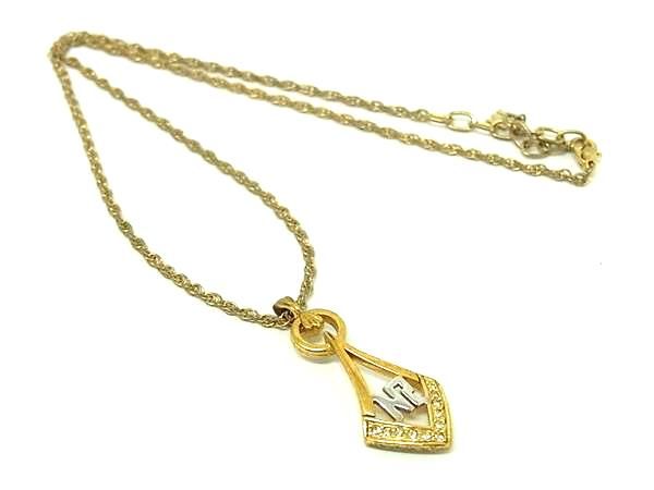 乐天商城 - NINA RICCI ニナリッチ ラインストーン ネックレス ペンダント アクセサリー レディース ゴールド系 DE7800