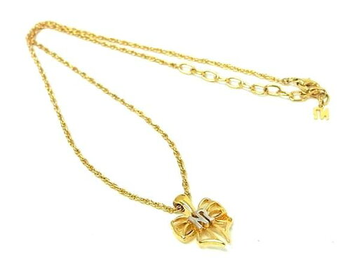 ■極美品■ NINA RICCI ニナリッチ ロゴ ネックレス ペンダント アクセサリー レディース ゴールド系×シルバー系 DF2552 ■極美品■ NINA RICCI ニナリッチ ロゴ ネックレス ペンダント アクセサリー レディース ゴールド系×シルバー系 DF2552