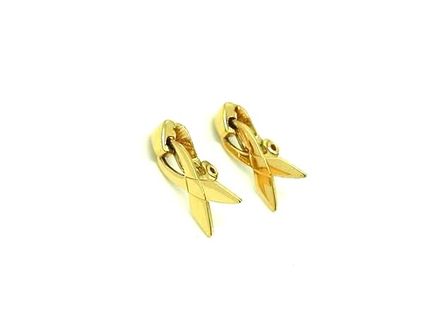 ■美品■ MONET モネ クリップ式 イヤリング アクセサリー レディース ゴールド系 DJ3327