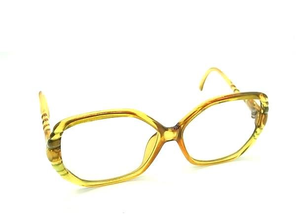 Other - ChristianDior クリスチャンディオール 度入り メガネ 眼鏡 レディース メンズ クリアイエロー系 DL6976