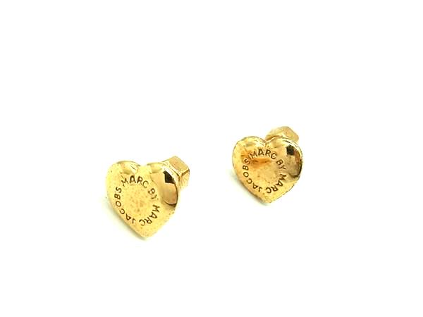 ■美品■ MARC JACOBS マークジェイコブス ハートモチーフ ピアス アクセサリー レディース ゴールド系 DL7598