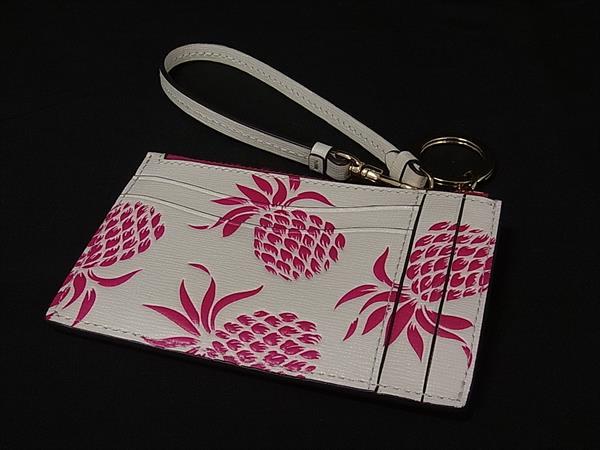 ■新品同様■ kate spade ケイトスペード KH126 レザー パイナップル フラグメントケ...