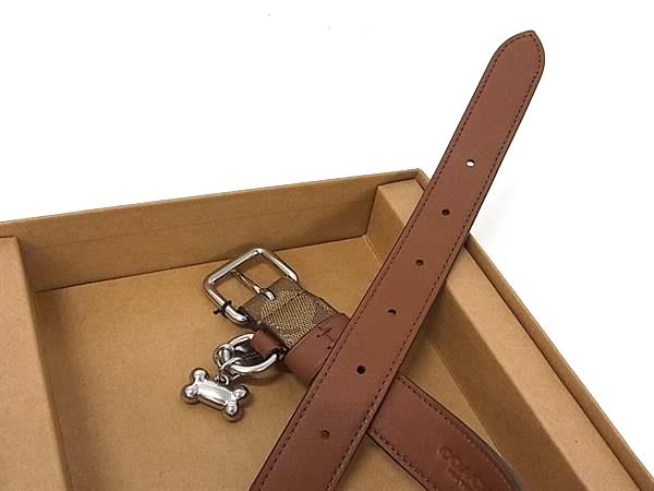 ■新品■未使用■ COACH コーチ CH154 シグネチャー PVC ペット用 犬用 ドッグカラー ...