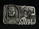 ■美品■ Siskiyou シスキュー 1982 CHIEF JOSEPH ベルトバックル ベルト用金具 メンズ シルバー系 DE6126