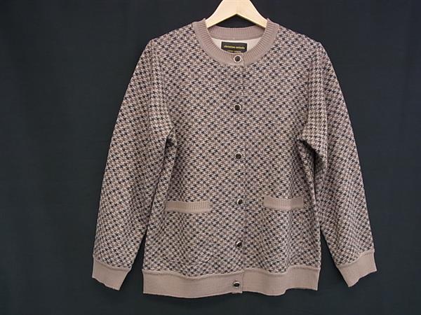 乐天商城 - ■美品■ Christian milada クリスチャンミラダ ウール 千鳥柄 カーディガン トップス 洋服 サイズ36 レディース ブラウン系 DK1565