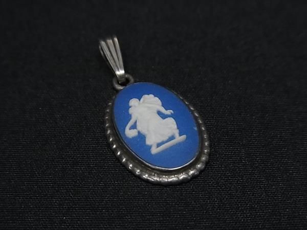 ■美品■ WEDGWOOD ウェッジウッド ジャスパー SV925 ネックレストップ アクセサリー レディース シルバー系 DE5833