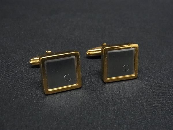 Other - ■美品■ dunhill ダンヒル カフスボタン カフリンクス アクセサリー ビジネス 紳士 メンズ ゴールド系×シルバー系 DE7409 冠婚葬祭 結婚式 葬式