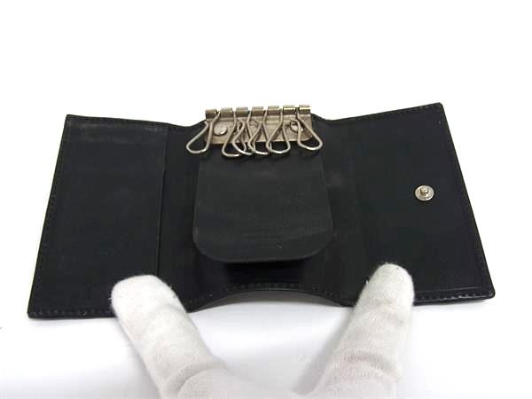 GUCCI グッチ ナイロン 6連 キーケース 鍵入れ メンズ レディース ブラック系 DL8337