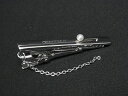 ■美品■ MIKIMOTO ミキモト 本真珠 アコヤ真珠 パール 約3mm ネクタイピン アクセサリー メンズ シルバー系 DE9433 冠婚葬祭 結婚式 葬式