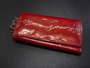 LOUIS VUITTON ルイヴィトン M91542 モノグラムヴェルニ ミュルティクレ4 4連 キーケース 鍵入れ レディース ボルドー系 DH2945