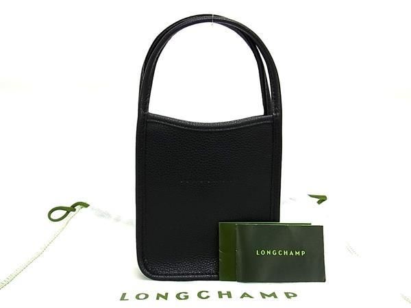 ロンシャン ミニバッグ レディース ■新品■未使用■ LONGCHAMP ロンシャン ルフローネXS レザー ハンドバッグ ミニバッグ レディース ブラック系 AS6047