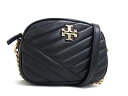 ■新品同様■ TORY BURCH トリーバーチ レザー クロスボディ ショルダーバッグ ポシェット レディース ブラック系 FC0133(4)