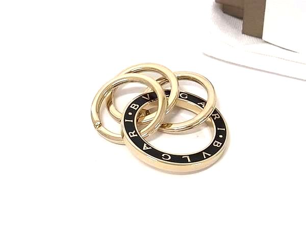 樂天商城 - ■新品同様■ BVLGARI ブルガリブルガリ キーホルダー キーリング バッグチャーム シルバー系×ブラック系 FX1835