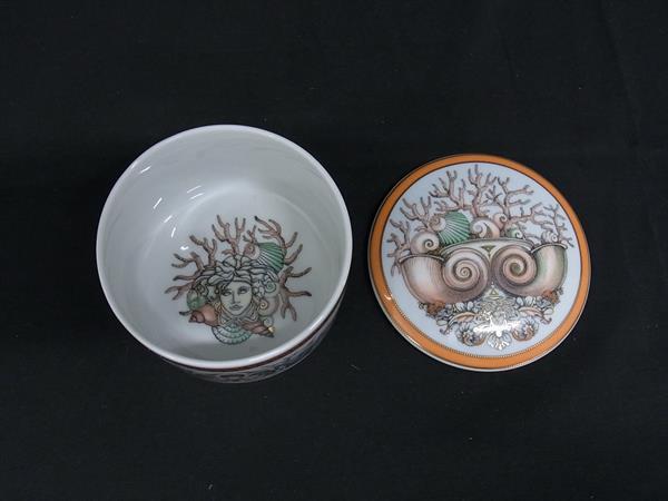 ■新品■未使用■ VERSACE ヴェルサーチ ローゼンタール LES ETOILES DE LA MER マルチケース アイボリー系×マルチカラー BJ8367