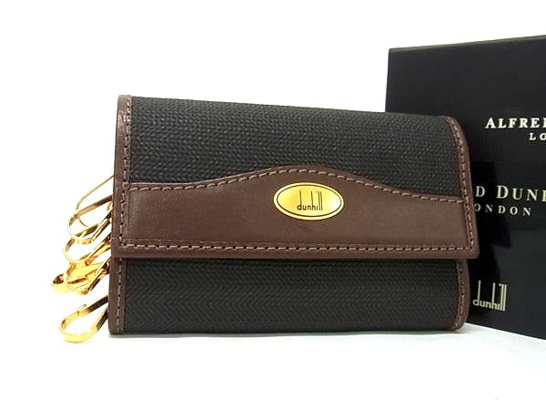 樂天商城 - ■新品■未使用■ dunhill ダンヒル PVC×レザー 6連 キーケース 鍵入れ メンズ ブラック系×ブラウン系 BM9875