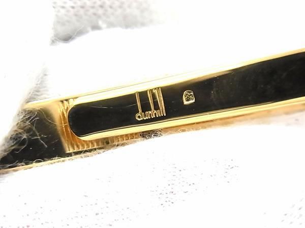 ■美品■ dunhill ダンヒル ネクタイピン タイピン ビジネス 紳士 メンズ シルバー系 DE9948 冠婚葬祭 結婚式 葬式