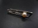 MIKIMOTO ミキモト SV925 本真珠 パール約6mm タイピン タイクリップ アクセサリー 紳士 ビジネス メンズ シルバー系 DH3165