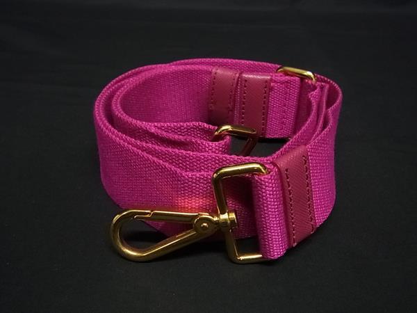 樂天商城 - ■美品■ PRADA プラダ キャンバス バッグ用 ショルダーストラップ クロスボディ 斜め掛け 肩掛け レディース ピンク系 GB2116