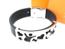 Folli Follie フォリフォリ レザー ブレスレット バングル アクセサリー レディース ブラック系 DE9939(4)