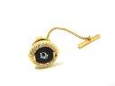 ChristianDior クリスチャンディオール タイタック ネクタイピン アクセサリー ビジネス 紳士 メンズ ゴールド系×ブラック系 DF2321 冠婚葬...