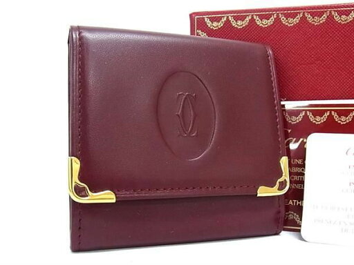 ■新品■未使用■ Cartier カルティエ マストライン レザー コインケース コインパース 小銭入れ レディース ボルドー系 AZ8579 ■新品■未使用■ Cartier カルティエ マストライン レザー コインケース コインパース 小銭入れ レディース ボルドー系 AZ8579