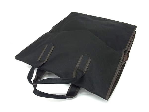 ■新品■未使用■ 川島織物 着物バッグ ナイロンキャンバス ハンドバッグ トートバッグ レディース ブラック系×ブラウン系 DF2118