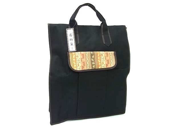 C, G, K - ■新品■未使用■ 川島織物 着物バッグ ナイロンキャンバス ハンドバッグ トートバッグ レディース ブラック系 DF2221