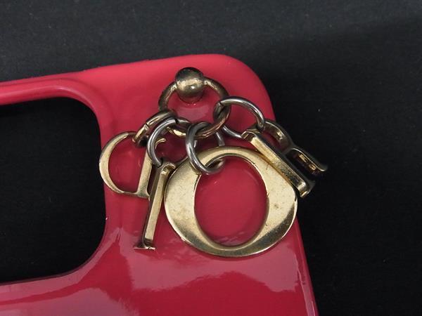 ChristianDior �ǥ������� ��ǥ��ǥ������� ���ʡ����� �ѥƥ�ȥ쥶�� iPhone14Pro �б� �����ե��󥱡��� �ԥ󥯷� FK8448