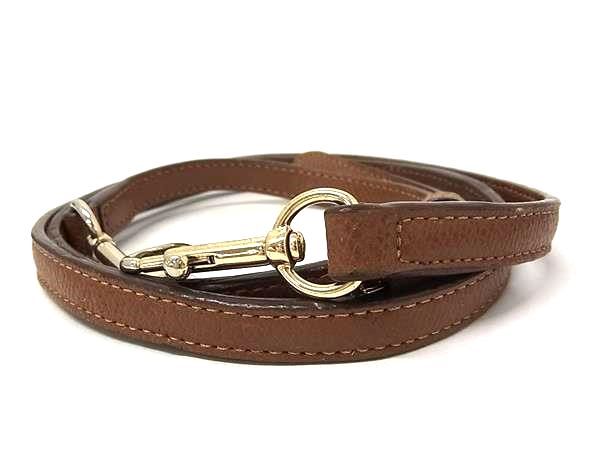 ■美品■ COACH コーチ レザー バッグ用 ショルダーストラップ 斜め掛け 肩掛け レディース メンズ ブラウン系 BL3523