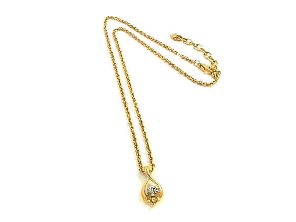 Chromium - ■美品■ NINA RICCI ニナリッチ ヴィンテージ ネックレス ペンダント アクセサリー レディース ゴールド系 DG8837