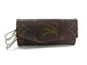 LOUIS VUITTON ルイヴィトン モノグラム ヴィンテージ 3連 キーケース 鍵入れ レディース メンズ ブラウン系 DI5148