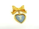 ■美品■ WEDGWOOD ウェッジウッド ジャスパー ピンブローチ ピンバッジ アクセサリー レディース ゴールド系×ブルー系 DI2009