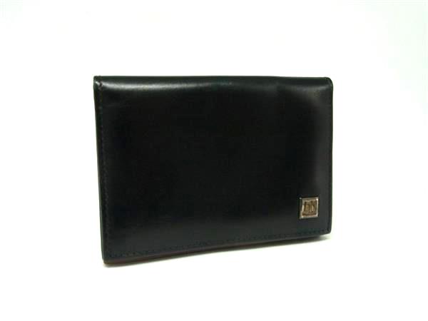 樂天商城 - ■美品■ dunhill ダンヒル レザー カードケース カード入れ パスケース 定期入れ ブラック系×ブラウン系 DL5675