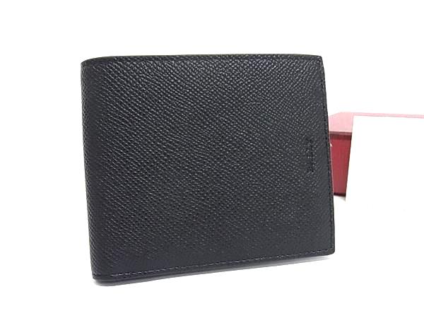 樂天商城 - ■新品同様■ BALLY バリー レザー 二つ折り 財布 ウォレット 札入れ カード入れ メンズ ブラック系 HB0192