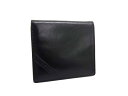 ■美品■ Aquascutum アクアスキュータム レザー 二つ折り 財布 ウォレット 小銭入れ 札入れ メンズ レディース ブラック系 DH4648