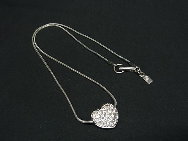 Orange - SWAROVSKI スワロフスキー ラインストーン ネックレス ペンダント アクセサリー レディース シルバー系 DI2704