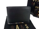 ■新品■未使用■ DAKS ダックス レザー 二つ折り 財布 ウォレット 札入れ メンズ ブラック系 BP1807(4)