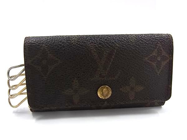 LOUIS VUITTON ルイヴィトン M62631 モノグラム ミュルティクレ4 4連 キーケース 鍵入れ レディース メンズ ブラウン系 DH5512