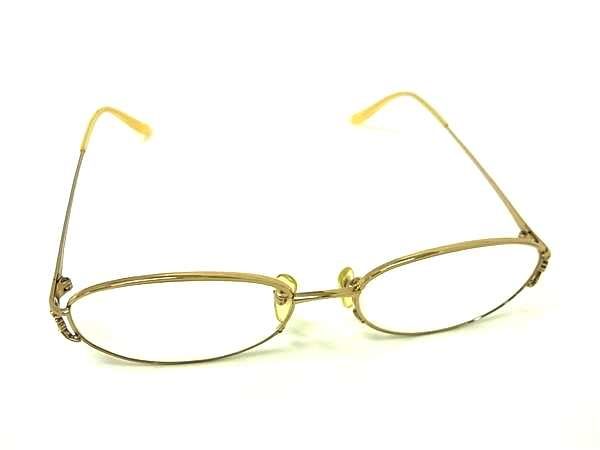 GUCCI - YVESSAINTLAURENT イヴサンローラン 度入り メガネ 眼鏡 ゴールド系 DK9883