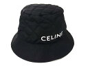 ■美品■ CELINE セリーヌ ナイロン100% バケットハット 帽子 表記サイズ L メンズ レディース ブラック系 FP3788