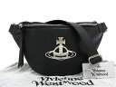 ヴィヴィアンウエストウッド ■新品■未使用■ Vivienne Westwood ヴィヴィアンウエストウッド オーブ レザー ウエストポーチ ボディバッグ ブラック系 AV7169