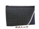 バリー セカンドバッグ メンズ ■新品■未使用■ BALLY バリー PVC 総柄 クラッチバッグ セカンドバッグ メンズ ブラック系 AV7201