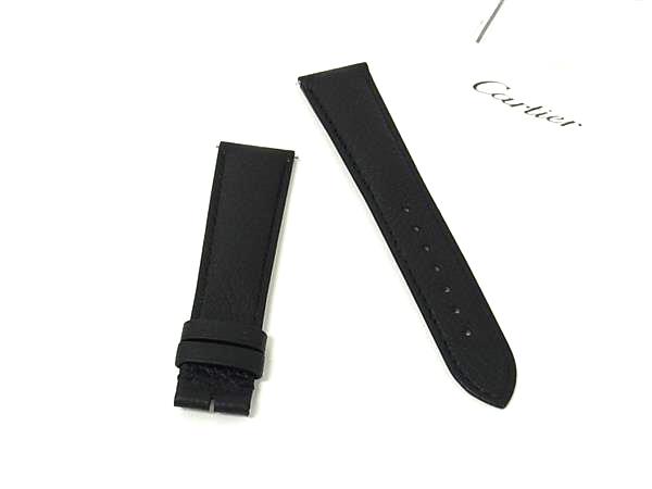 Antiques - ■新品同様■ Cartier カルティエ KD8TA382 レザー ウォッチ用ベルト 腕時計用ベルト ブラック系 FS2638