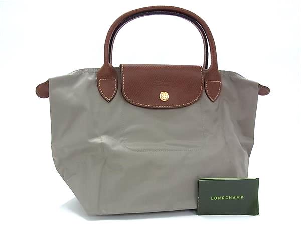 LONGCHAMP トートバッグ - ■新品■未使用■ LONGCHAMP ロンシャン ルプリアージュ 折りたたみ式 ナイロン ハンドバッグトートバッグ グレー系 FW1030