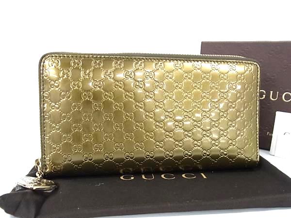 【未使用品】 GUCCI マイクログッチ シマ GG 三つ折り長財布 ゴールド 楽天市場】グッチ 長財布 中古 未使用 マイクロの通販