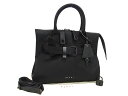■新品同様■ MARNI マルニ トレジャー ナイロン 2WAY ハンドバッグ ショルダー 斜め掛け メンズ レディース ブラック系 BL8341